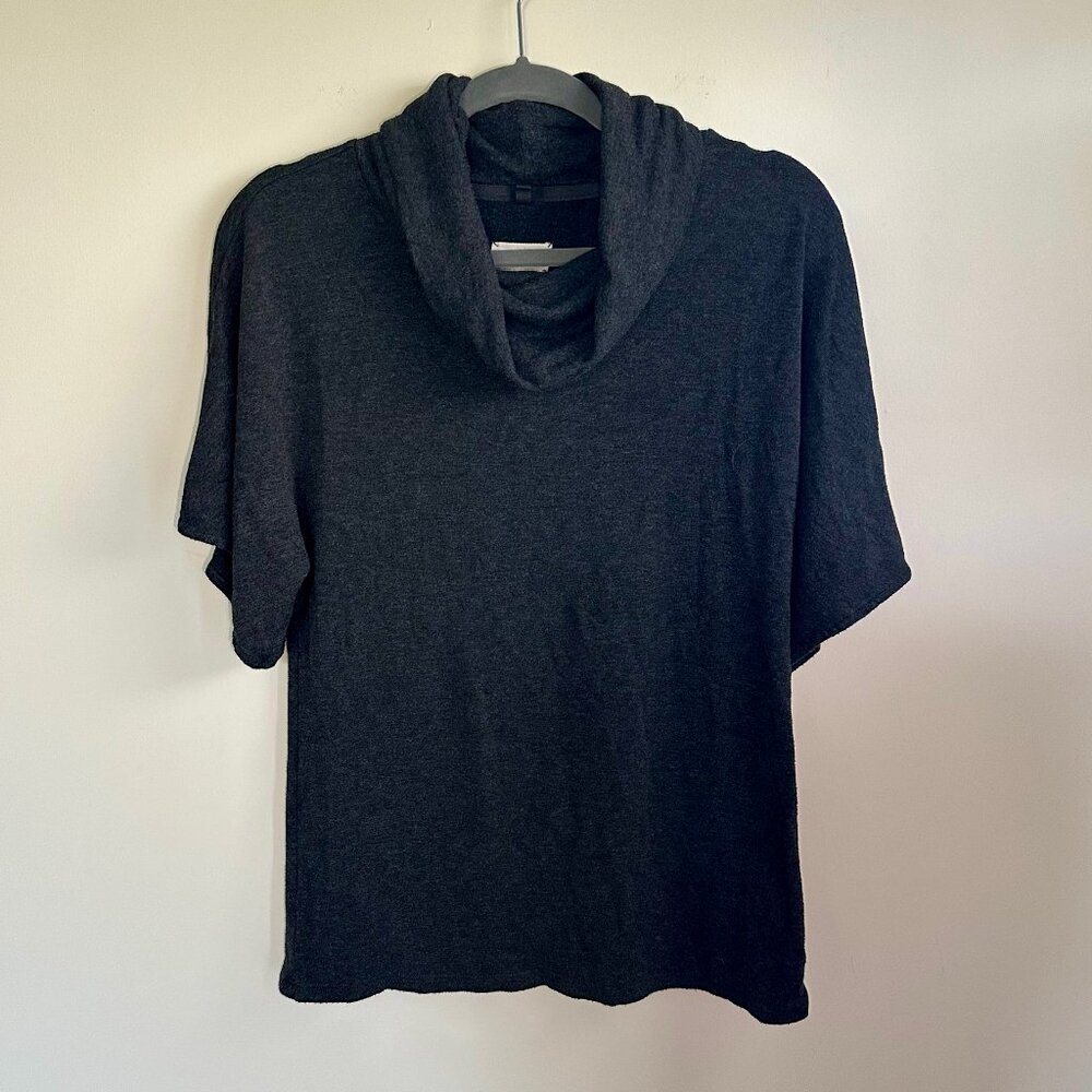Lou & Grey Cowl Neck Short-Sleeve Shirt Sweater Size Small